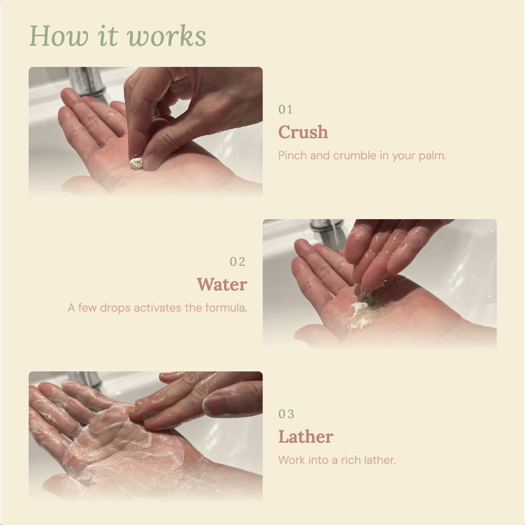 Hand Wash Tablets - Cardamom & Rice Milk